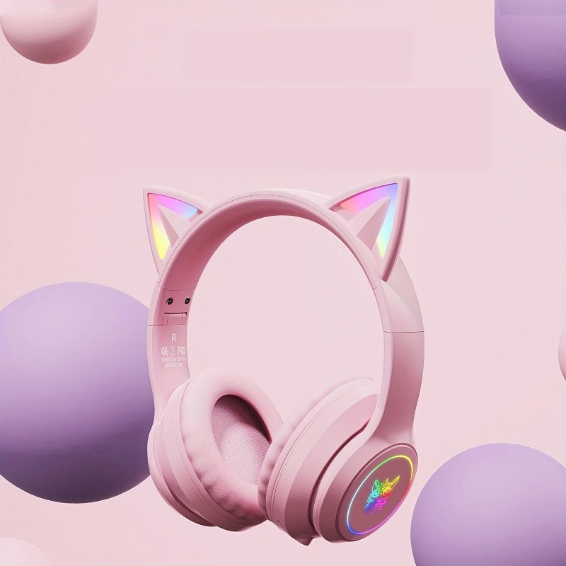 Onikuma B90 Pink Cat Ear Gamin - огляд і ціна Gaming Headset With Mic Rgb