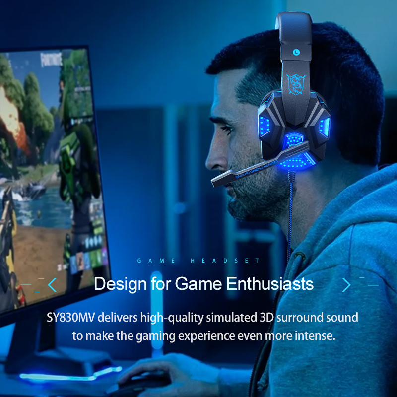 7.1 Surround Sound Gaming Head - огляд і ціна Gaming Headset With Mic Rgb