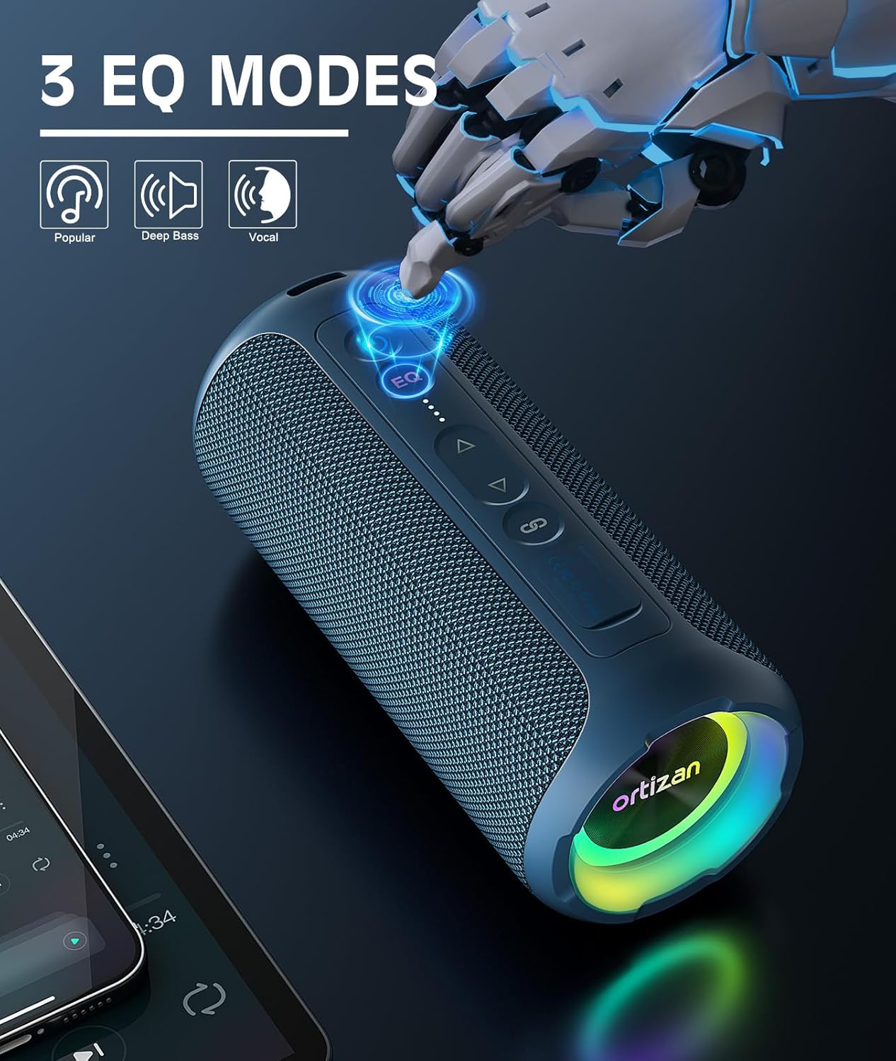 Ortizan Wireless Bluetooth Spe - огляд і ціна Portable Bluetooth Speaker Waterproof Ipx7