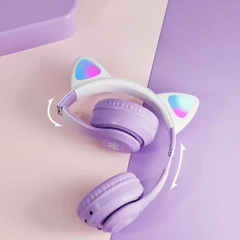 Over-Ear Cat Ear LED Breathing - огляд і ціна Anc Wireless Over Ear Headphones