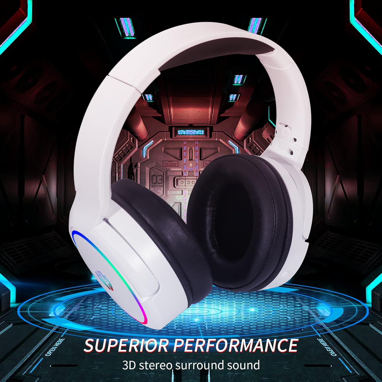 HUO JI 2.4G/Bluetooth Wireless - огляд і ціна Gaming Headset With Mic Rgb