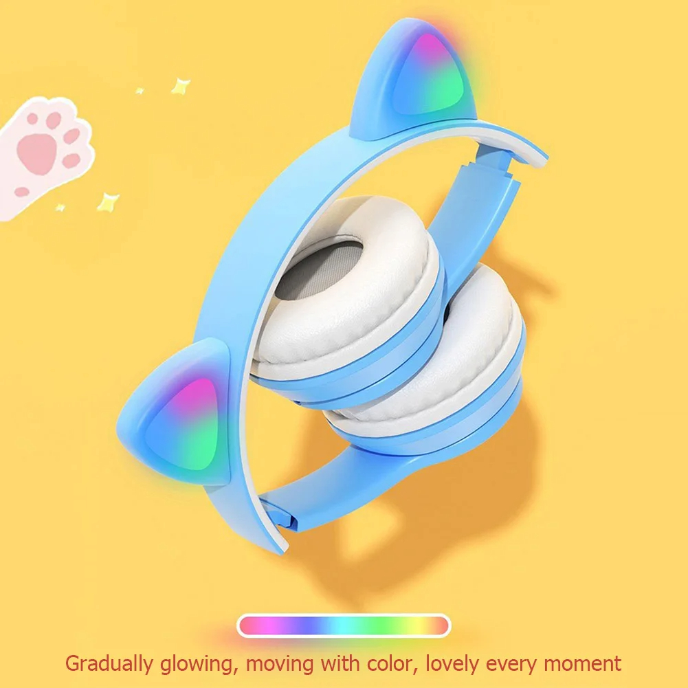 Cute Cat Ear Wireless Headphon - огляд і ціна Cat Ear Bluetooth Headset Led