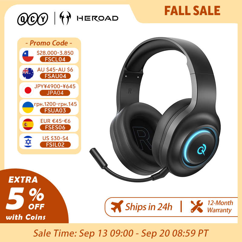 QCY Heroad V200 Gaming Headset - огляд і ціна Gaming Headset With Mic Rgb