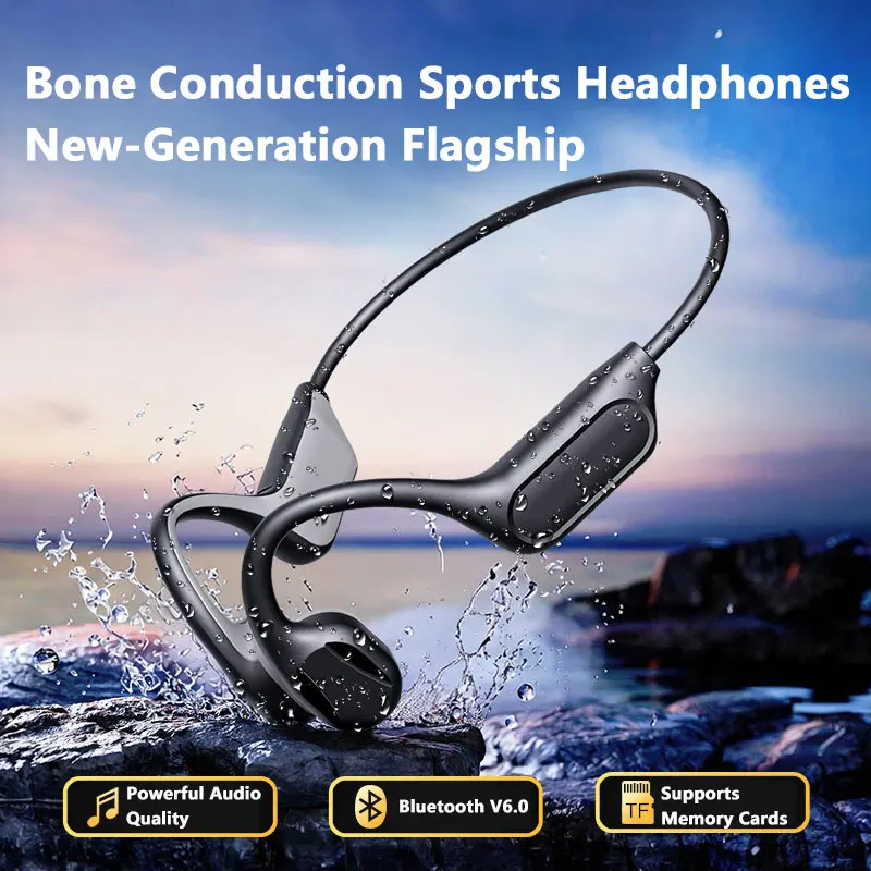 NEW IPX8 Sports Bone Conductio - огляд і ціна Bone Conduction Running Headphones