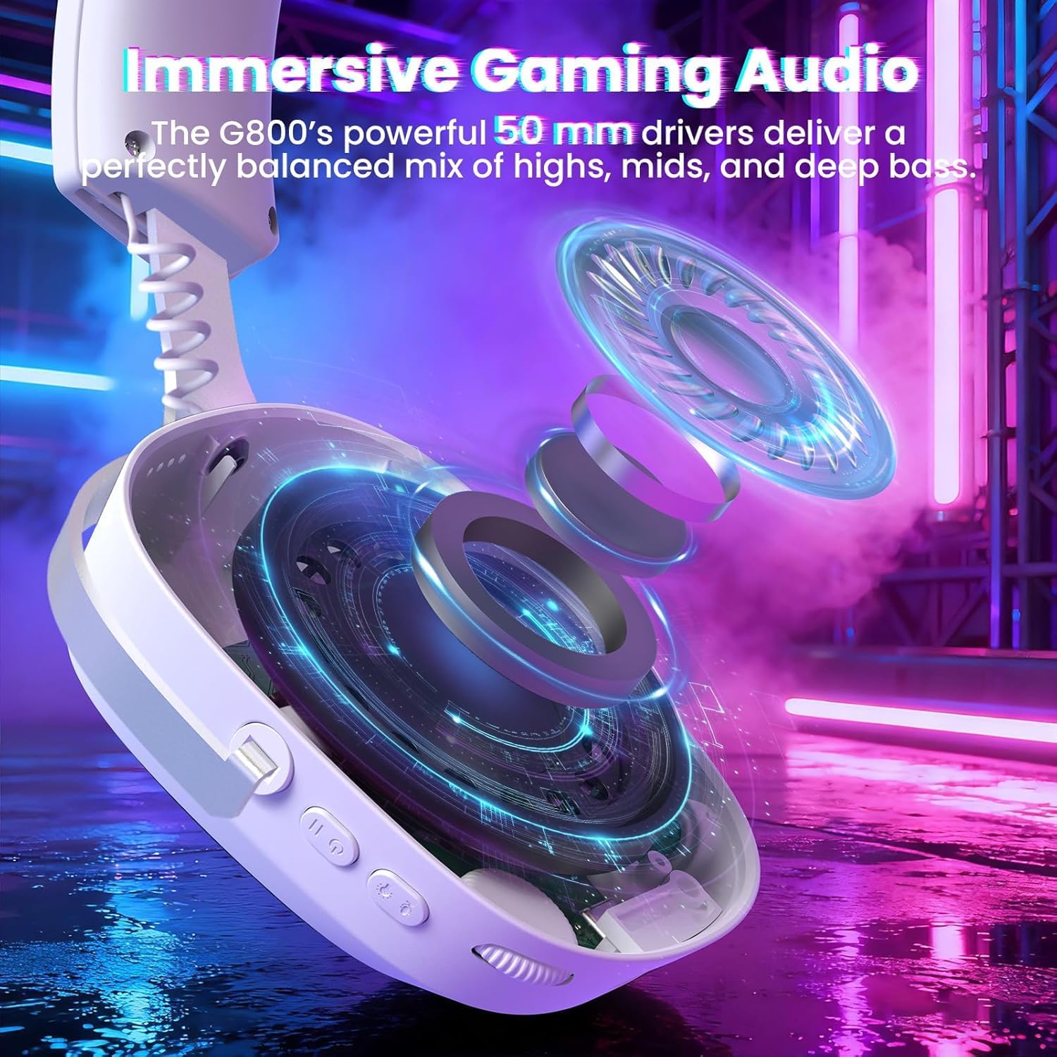 ATTACK SHARK G800 Wireless Gam - огляд і ціна Gaming Headset With Mic Rgb