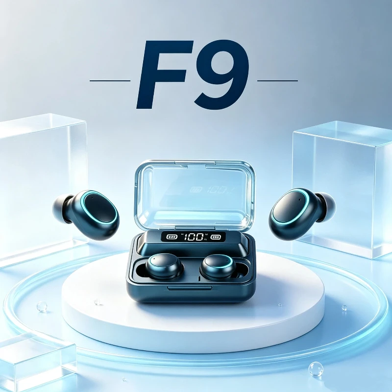 New F9 Bluetooth Headphones 9D - огляд і ціна Tws Earbuds Bluetooth 5.3
