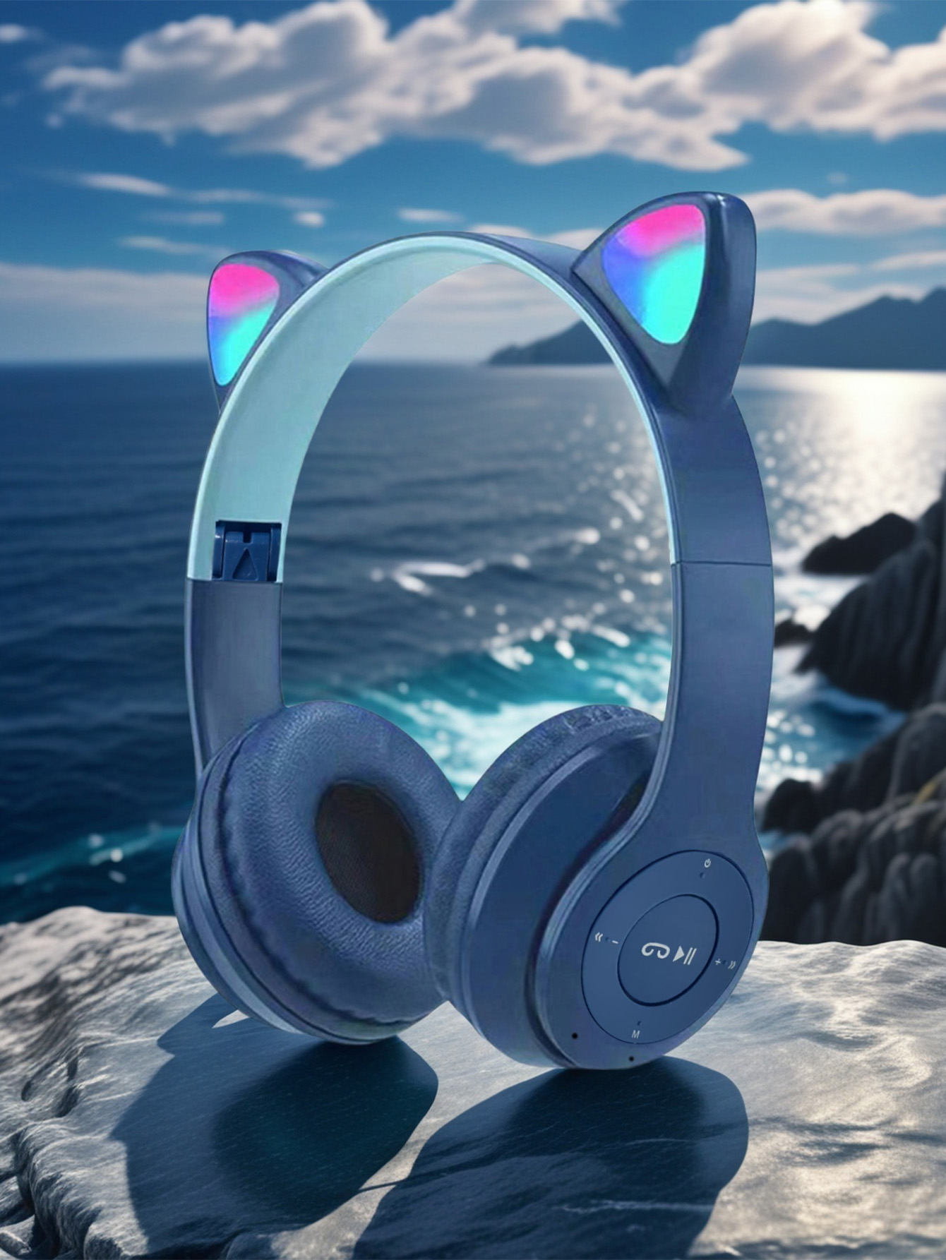 P47M Cat Ear Headphones,RGB Co - огляд і ціна Cat Ear Bluetooth Headset Led