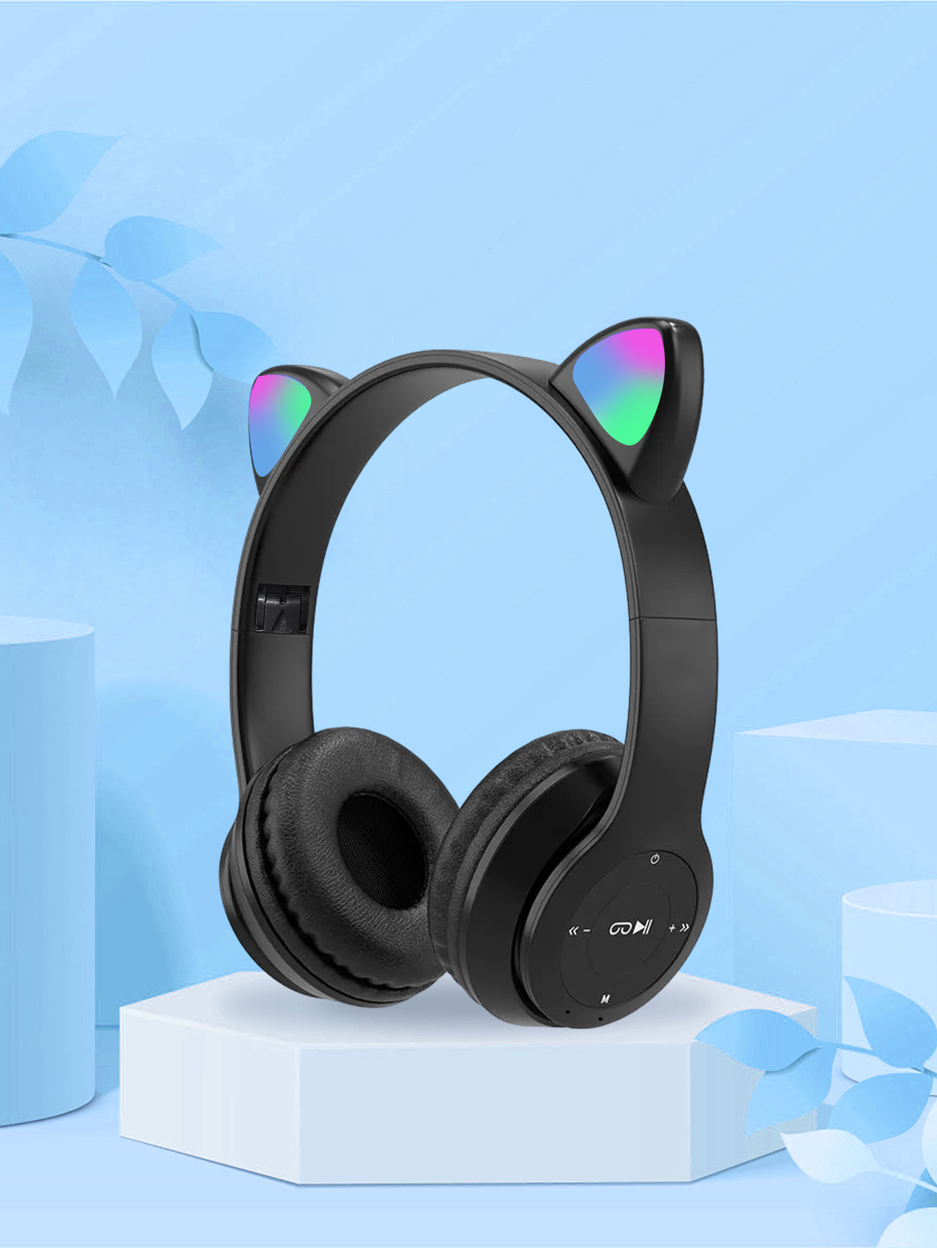 P47M Cat Ear Headphones,RGB Co - огляд і ціна Cat Ear Bluetooth Headset Led