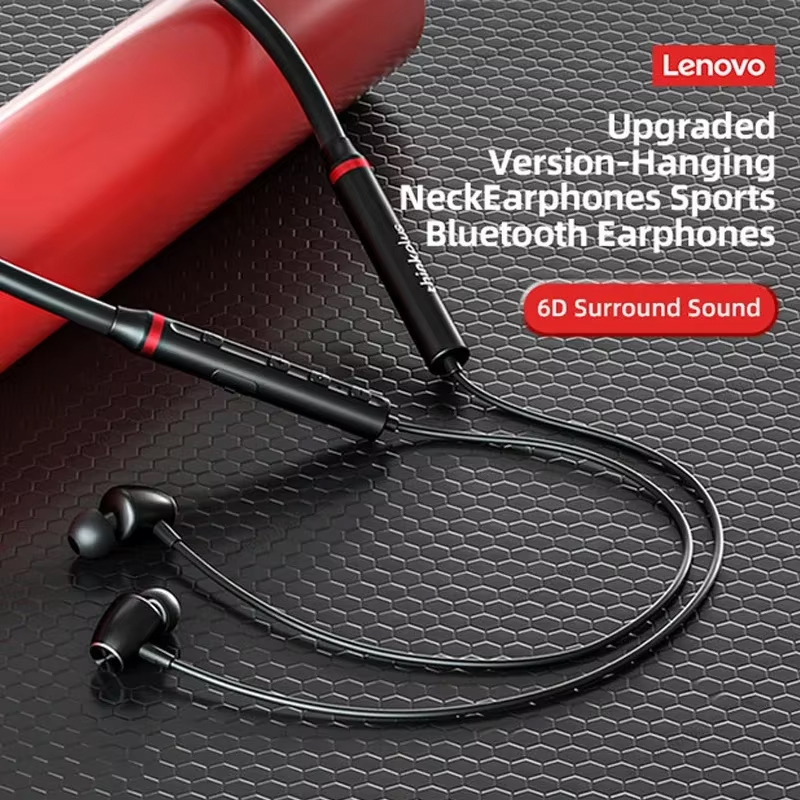 100% Origial Lenovo HE05X Blue - огляд і ціна Magnetic Neckband Sports Earphones