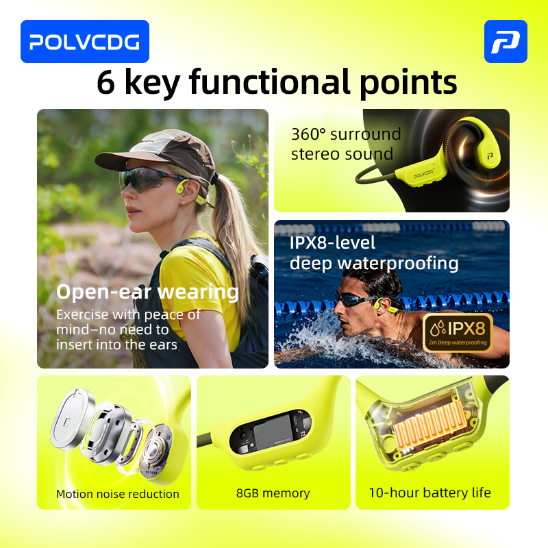 POLVCDG 8G Memory Bone-Conduct - огляд і ціна Sleep Mask Headphones Bluetooth